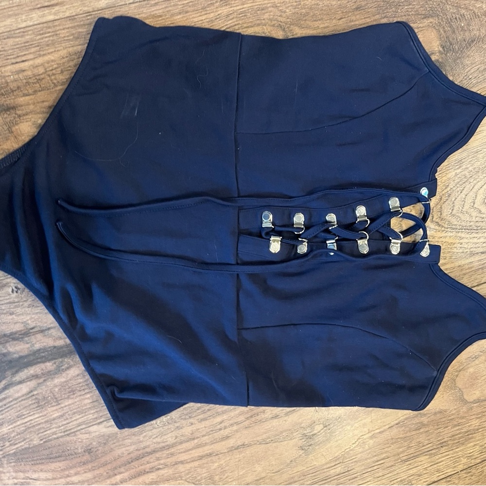 Current Mood Lace Up Body Suit